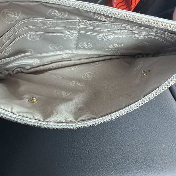 Adrienne Vittadini Studio Silver Wristlet with Charging Capability - Picture 2 of 2